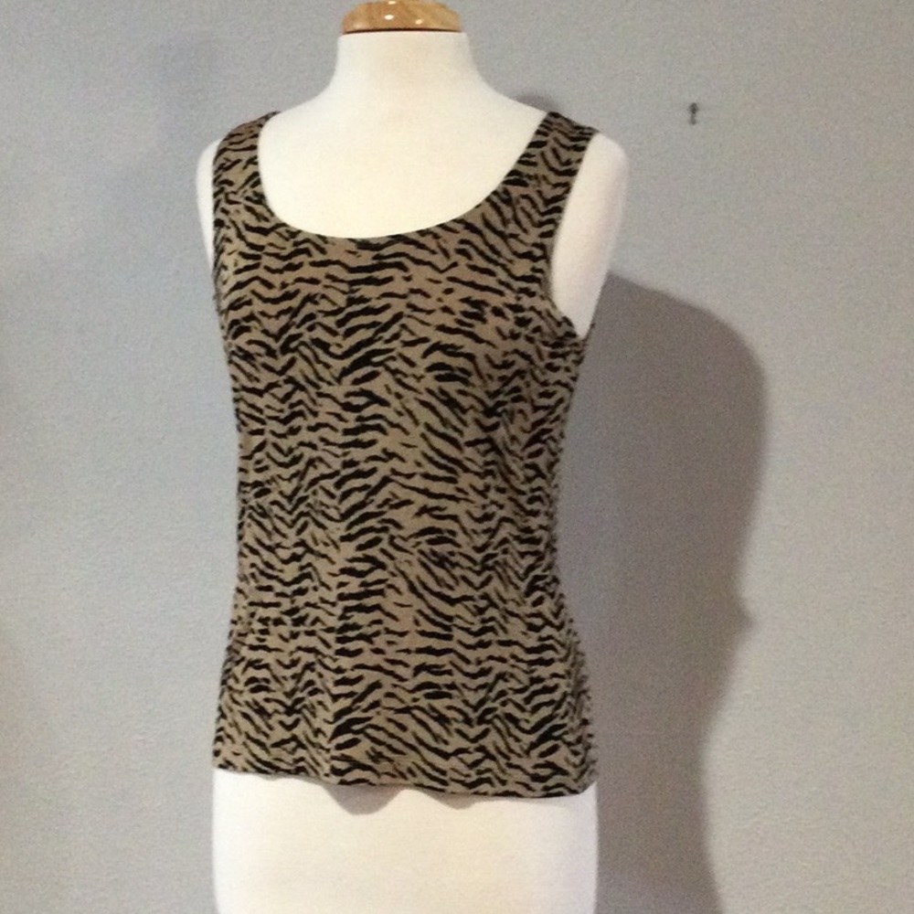 Travelers by Chico’s Animal Print Tank Size 1/M/8